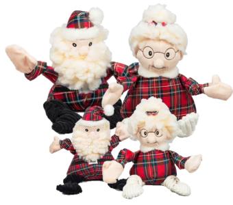 XMAS Hugglefleece Knotties Mrs Claus & Santa
